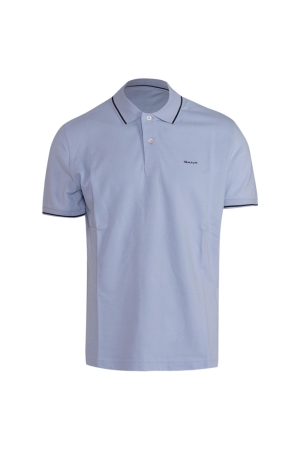 Gant TIPPING SS PIQUE POLO 457 fresh blue