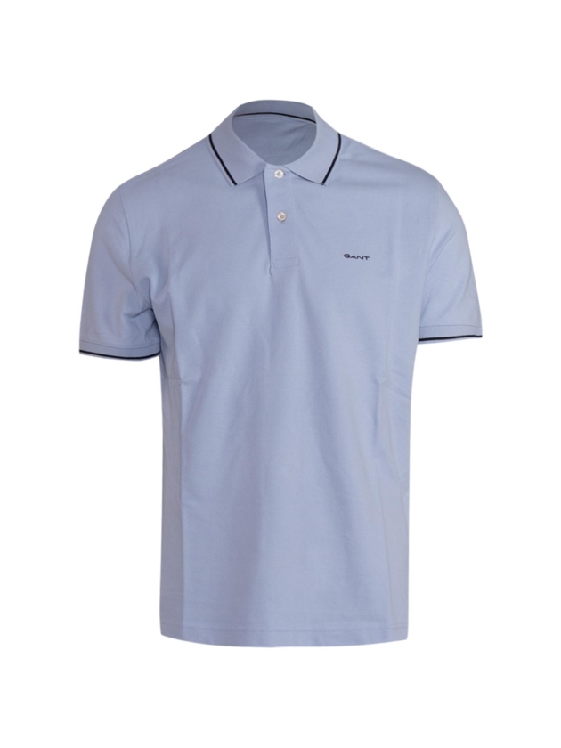 Gant TIPPING SS PIQUE POLO 457 fresh blue