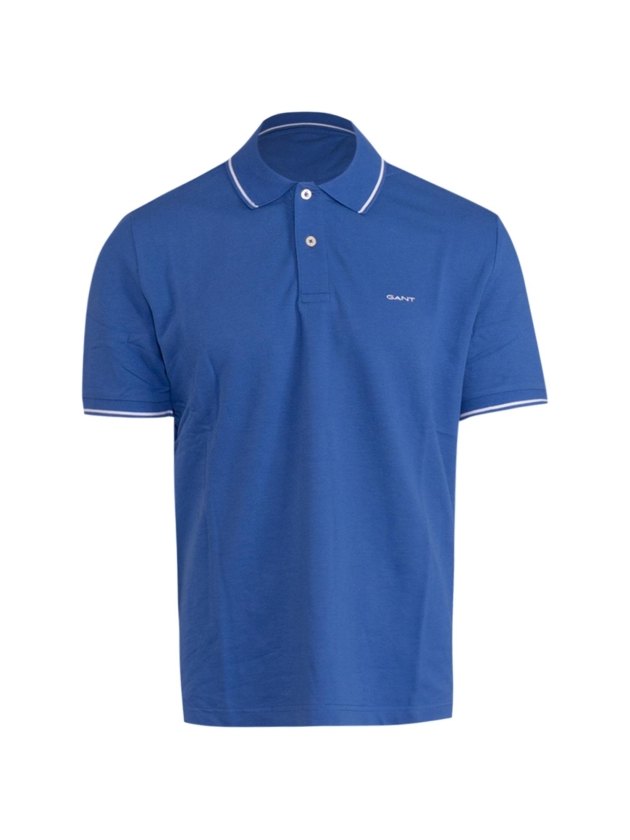 Gant TIPPING SS PIQUE POLO 407 rich blue