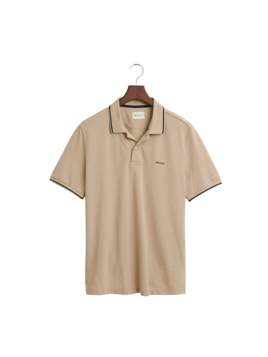 Gant TIPPING SS PIQUE POLO 277 dry sand