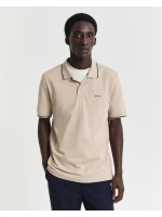 Gant TIPPING SS PIQUE POLO 277 dry sand