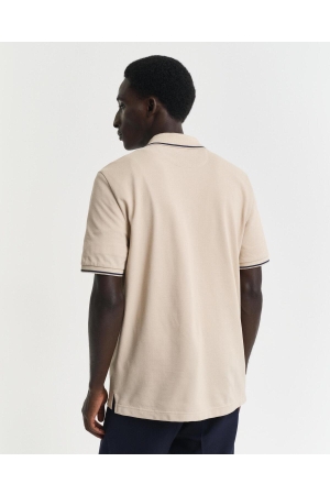 Gant TIPPING SS PIQUE POLO 277 dry sand