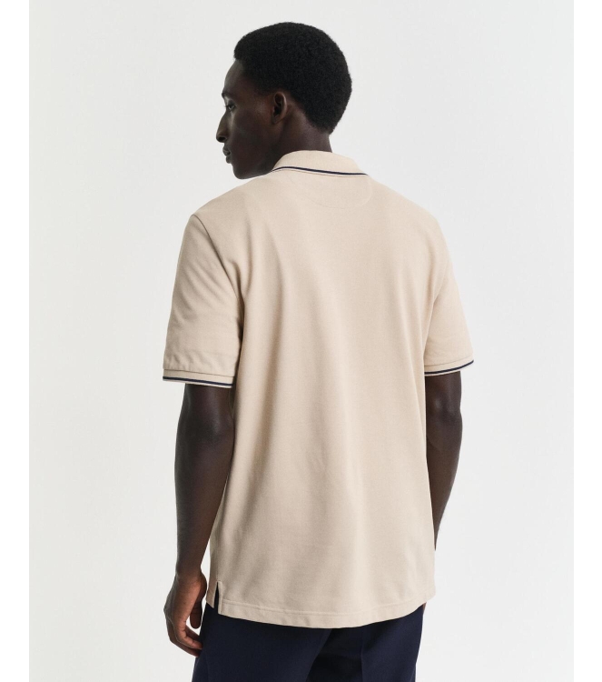 Gant TIPPING SS PIQUE POLO 277 dry sand
