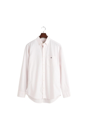 Gant Regular Fit Classic Banker Stripe Oxford Shirt 662 light pink