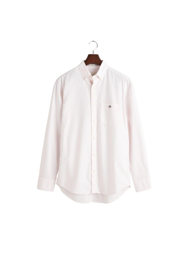 Gant Regular Fit Classic Banker Stripe Oxford Shirt 662 light pink