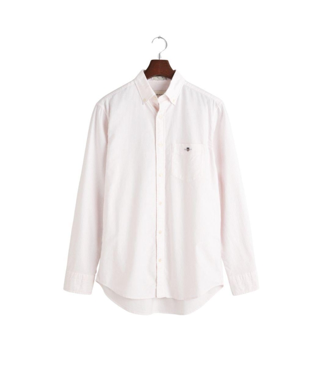 Gant Regular Fit Classic Banker Stripe Oxford Shirt 662 light pink