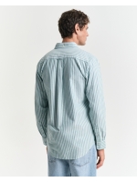 Gant REG CLASSIC OXFORD STRIPE SHIRT 322 deep green
