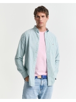 Gant REG CLASSIC OXFORD STRIPE SHIRT 322 deep green