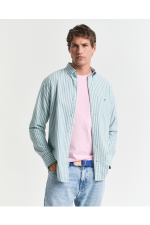 Gant REG CLASSIC OXFORD STRIPE SHIRT 322 deep green