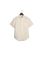 Gant REG LINEN SS SHIRT 277 dry sand