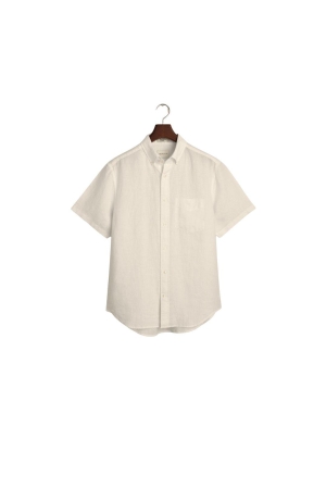 Gant REG LINEN SS SHIRT 277 dry sand