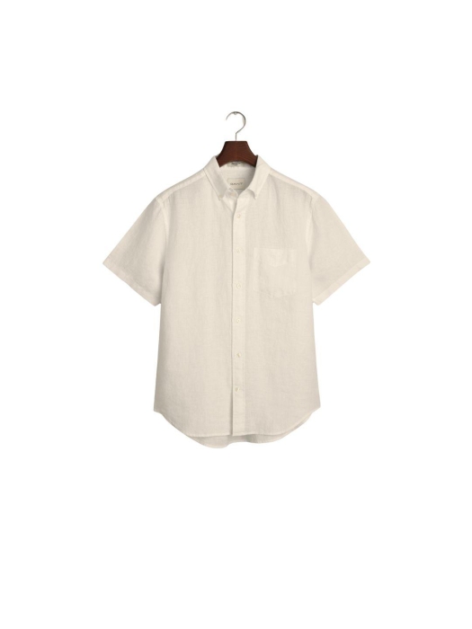 Gant REG LINEN SS SHIRT 277 dry sand