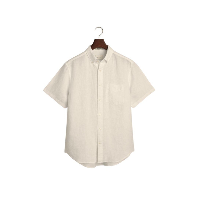 Gant REG LINEN SS SHIRT 277 dry sand