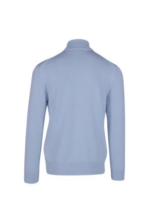 Gant CASUAL COTTON ZIP CARDIGAN 457 fresh blue