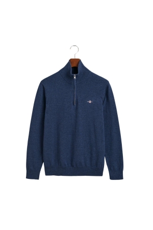 Gant Classic Cotton Half-Zip Sweater 902 dark jeansblue melan