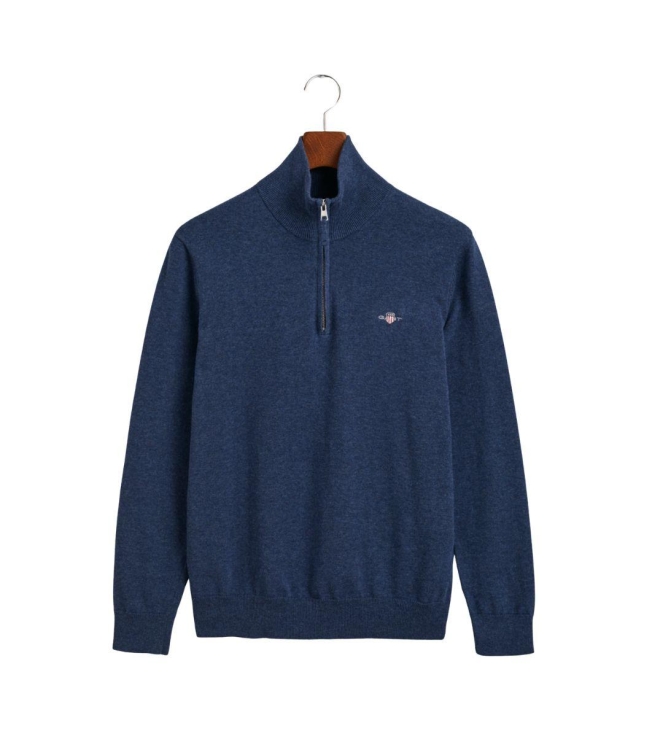 Gant Classic Cotton Half-Zip Sweater 902 dark jeansblue melan