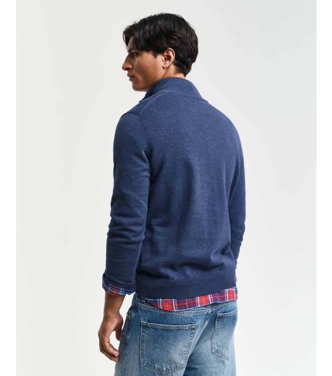 Gant Classic Cotton Half-Zip Sweater 902 dark jeansblue melan