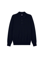 Paul and Shark Embroidered shark merino 050 Navy
