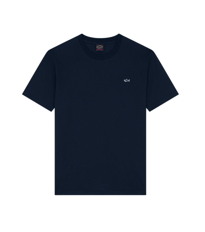 Paul and Shark Shark badge cotton jersey t-shirt 013 Dark blue