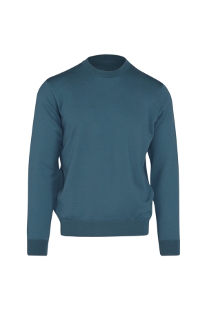 Paul and Shark Shark tag summer wool crewneck 581 Groen 