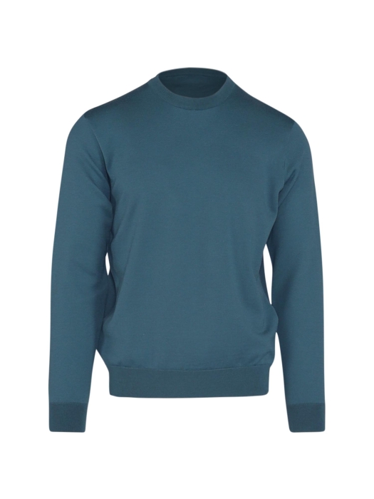 Paul and Shark Shark tag summer wool crewneck 581 Groen 