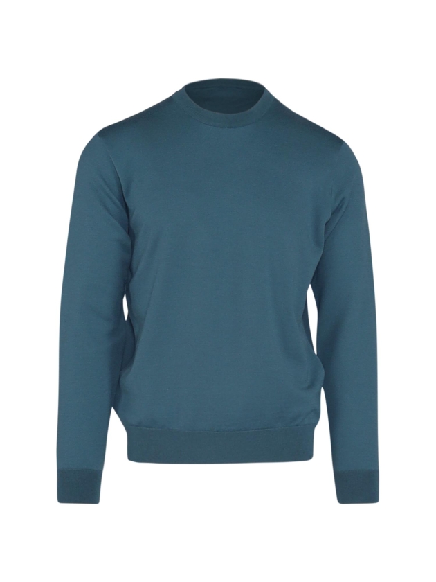 Paul and Shark Shark tag summer wool crewneck 581 Groen 