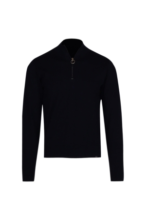 Paul and Shark Shark tag pima ct half zip 013 Dark blue