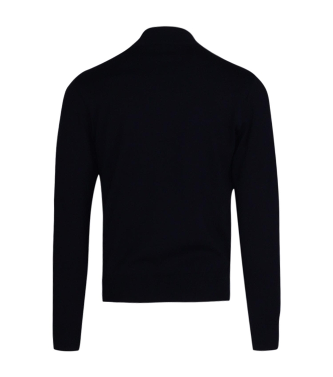 Paul and Shark Shark tag pima ct half zip 013 Dark blue