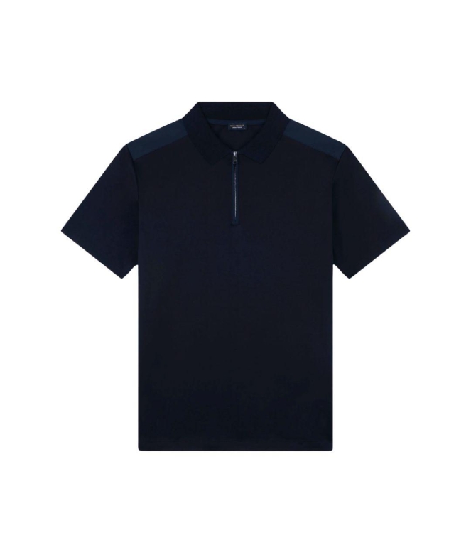Paul and Shark Re4x4 stretch detail aqua touch polo 013 Dark blue