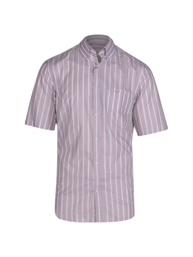 Paul and Shark Cotton twill shirt VA7 Beige