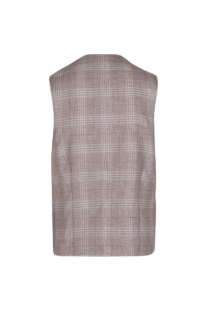 Dutch Dandies Dutch Dandies - Gilet Vittorio 8105 Beige grote ruit