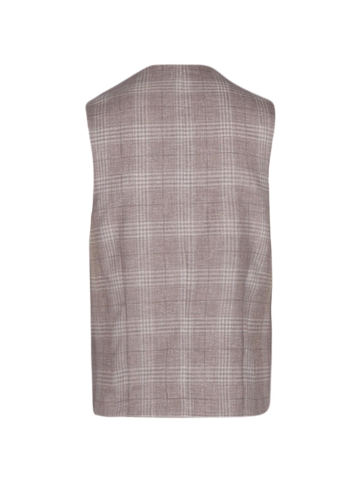 Dutch Dandies Dutch Dandies - Gilet Vittorio 8105 Beige grote ruit