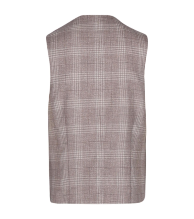 Dutch Dandies Dutch Dandies - Gilet Vittorio 8105 Beige grote ruit
