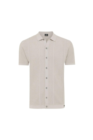 Genti Shirt 8 buttons 044 Mid brown