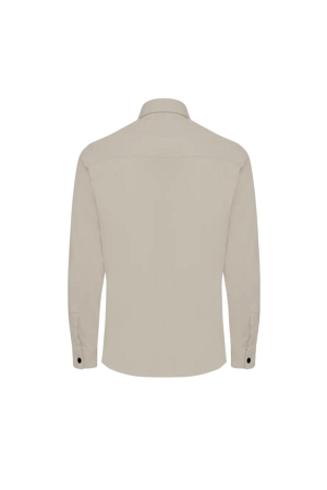 Genti Oaks shirt jacket zip 046 Light brown