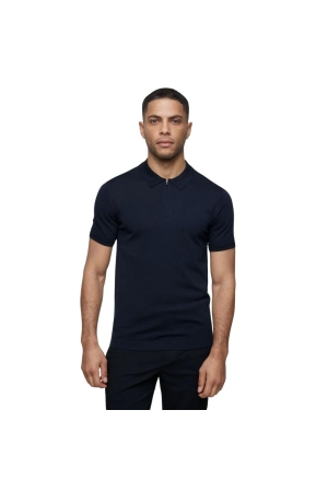 Genti Polo zip SS 010 Navy
