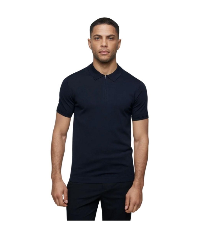 Genti Polo zip SS 010 Navy