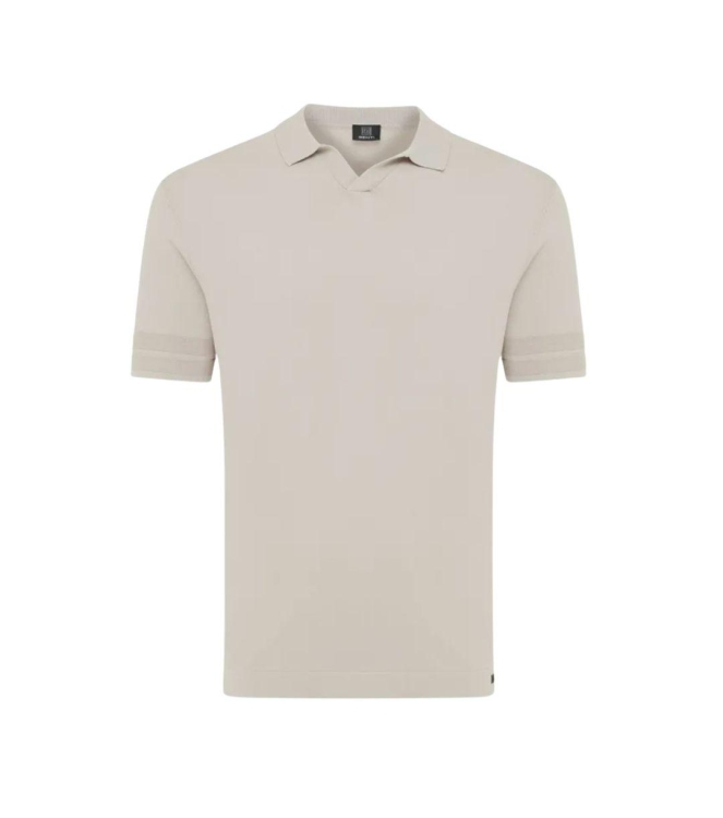 Genti Polo no button SS 044 Mid brown