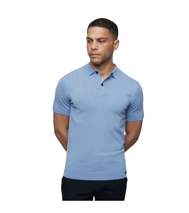 Genti Polo button SS 016 Blue