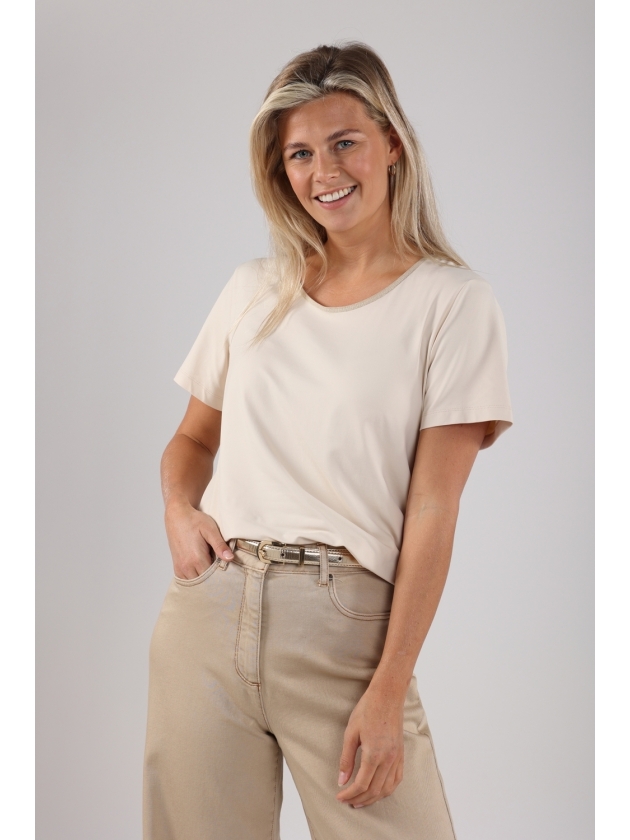 NUKUS Tirza Top Uni 9 sand