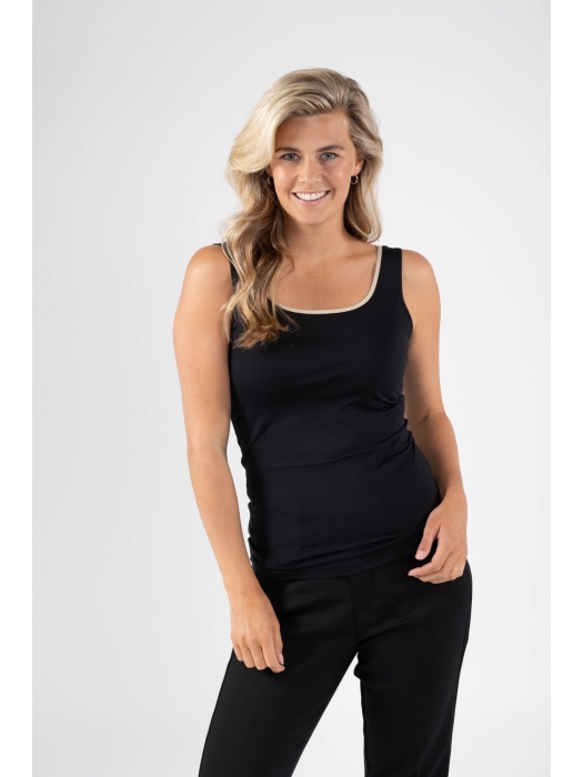 NUKUS Juba Singlet 169 black/gold
