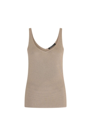 Expresso Knitted singlet from a metallic yar EX211 Ash