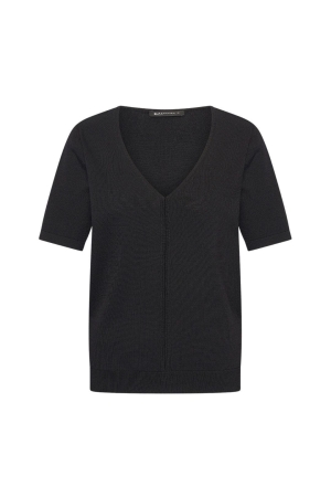 Expresso Pullover with a V-neck and short sl EX900 Black