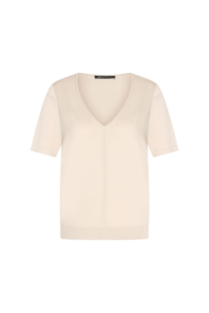 Expresso Pullover with a V-neck and short sl EX240 Oat