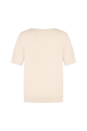 Expresso Pullover with a V-neck and short sl EX240 Oat