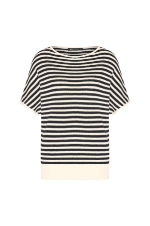 Expresso Pullover in white short sleeves in EX900 Black