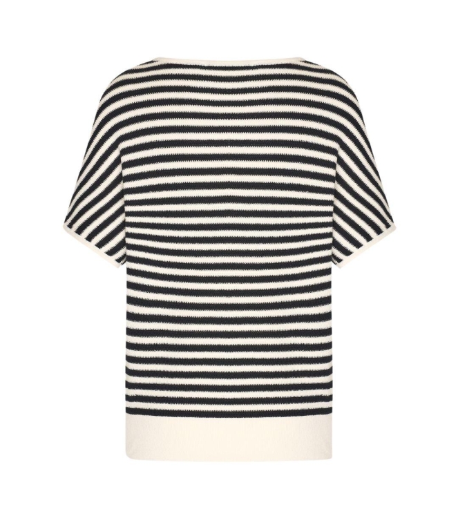 Expresso Pullover in white short sleeves in EX900 Black