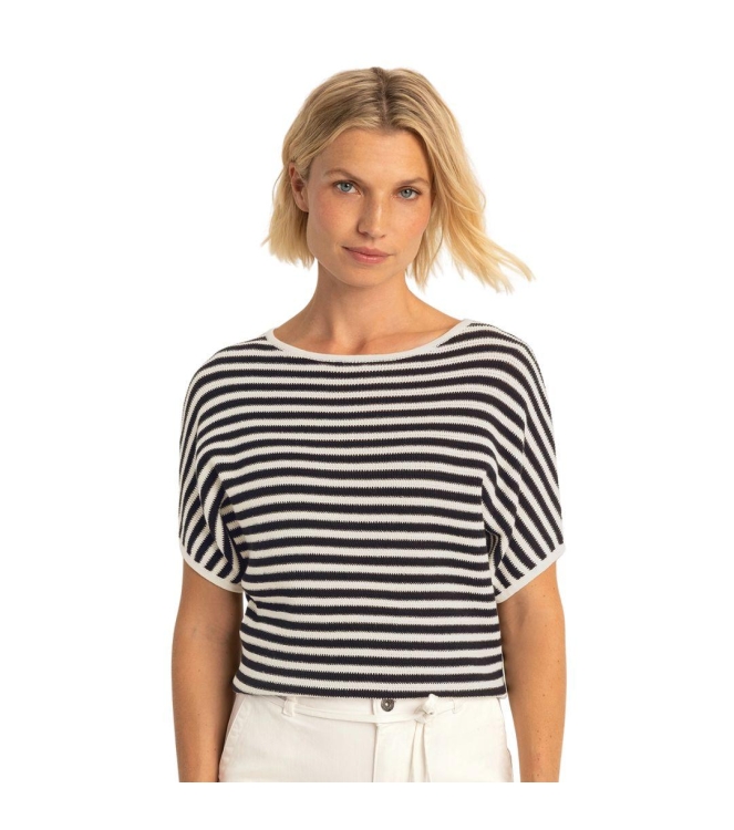 Expresso Pullover in white short sleeves in EX900 Black