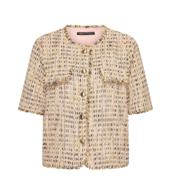 Expresso Boucle short jacket EX717 Bloom