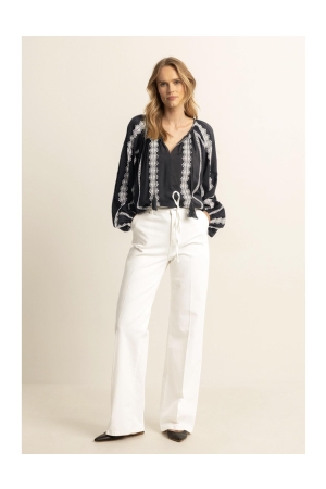 Expresso Pant wide EX321 White